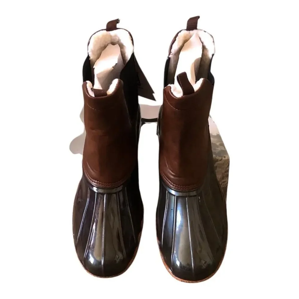 Arctix McKenzie Waterproof Duck Boots Brown Black Pull On Winter Rain Boots 11